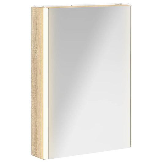 vidaXL Bathroom Mirror Cabinet Sonoma Oak 43 x 11.5 x 60.5 cm