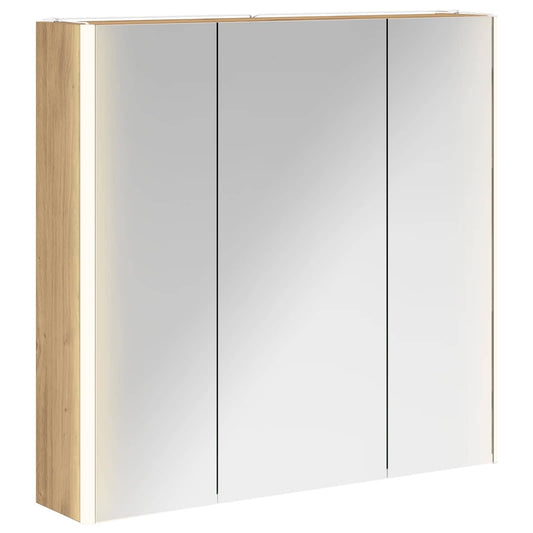 vidaXL Bathroom Mirror Cabinet Artisian Oak 73.5 x 15.5 x 70 cm
