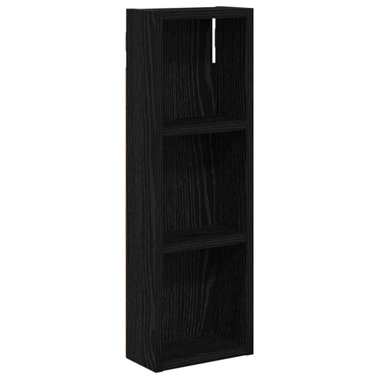 vidaXL Bathroom Wall Cabinet Black Oak 20 x 10 x 60.5 cm