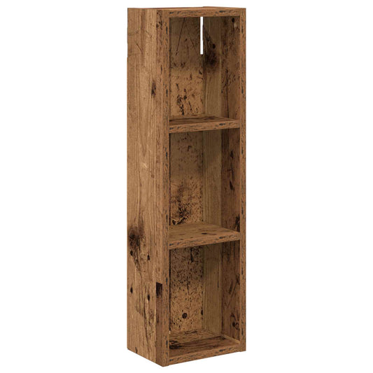 vidaXL Bathroom Wall Cabinet Old Wood 20 x 14 x 70 cm Engineered wood