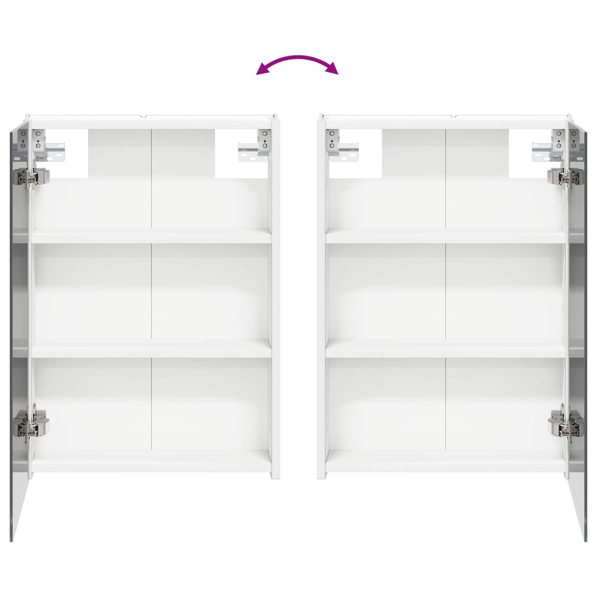 vidaXL Bathroom Cabinet Set 4 pcs White Engineered Wood
