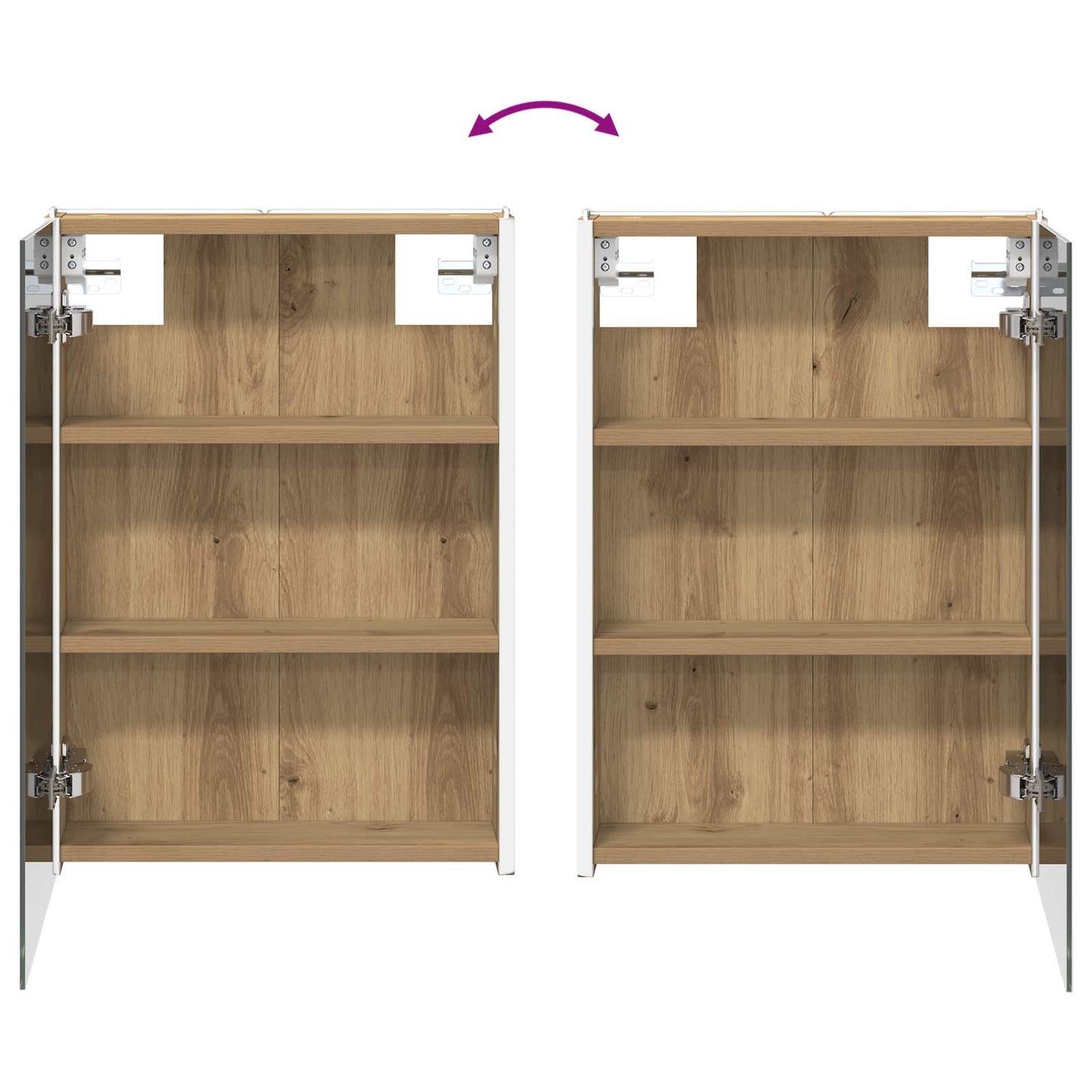 vidaXL Bathroom Cabinet Set 4 pcs Artisan Oak Engineered Wood