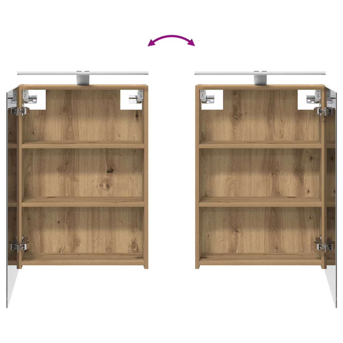 vidaXL Bathroom Furniture Set 4 pcs Artisan Oak