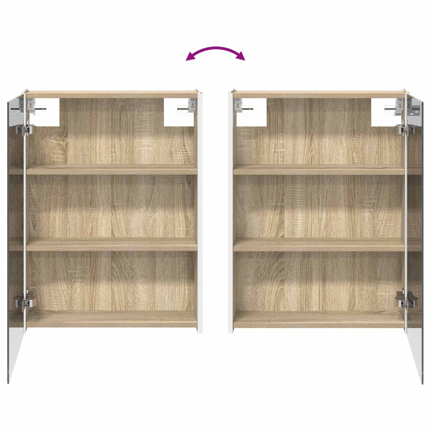 vidaXL Bathroom Furniture Set 4 pcs Sonoma Oak