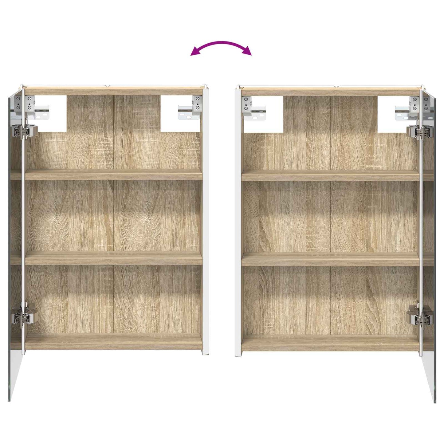 vidaXL Bathroom Furniture Set 4 pcs Sonoma Oak