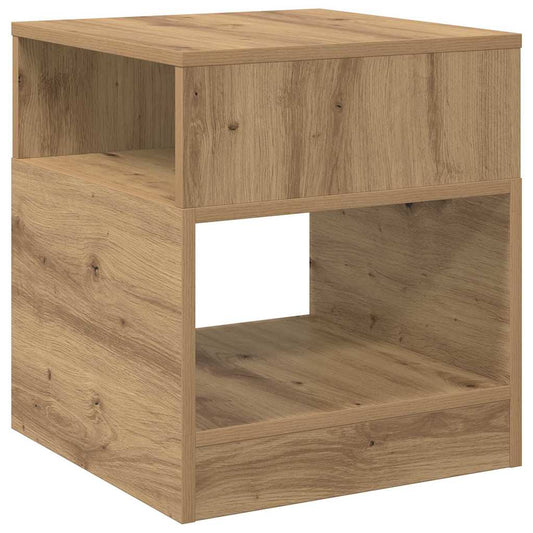 vidaXL End Table Artisan Oak 40.5 x 40 x 45 cm Engineered Wood