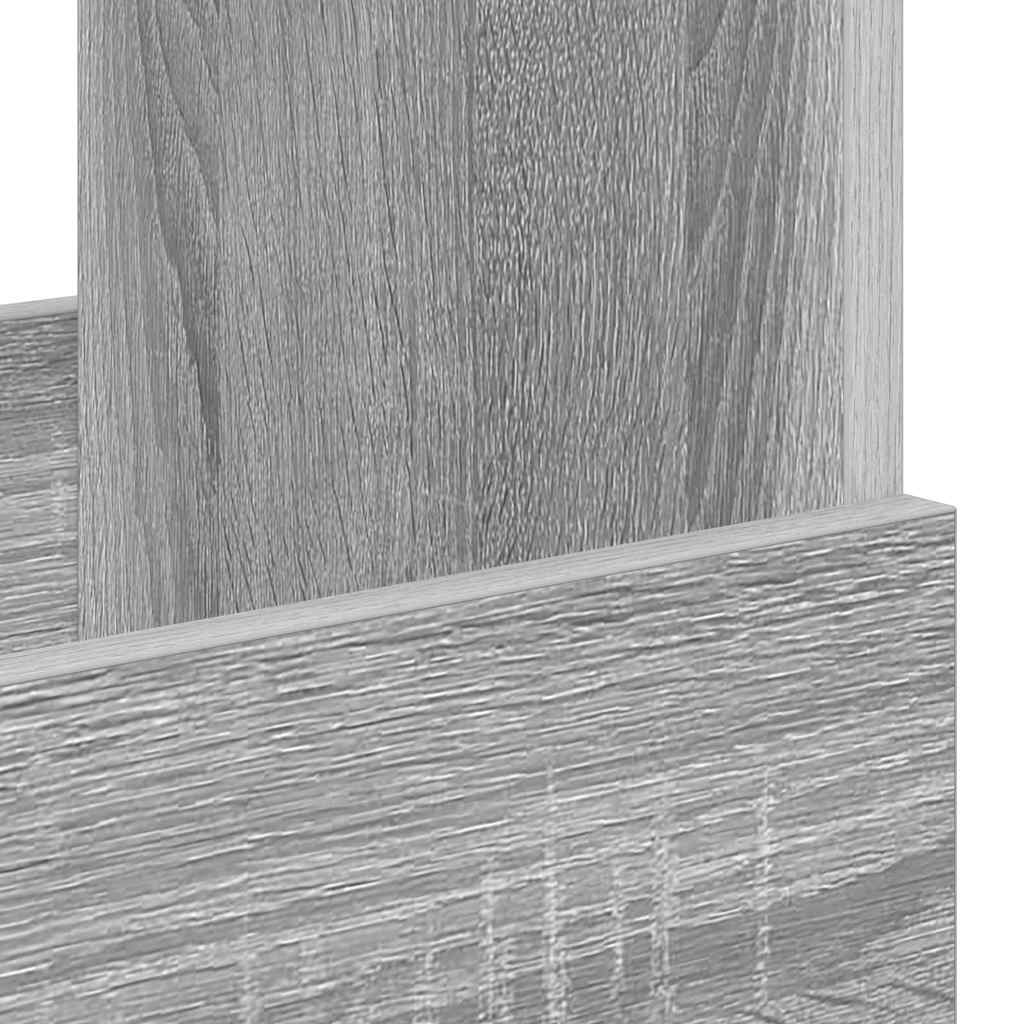 vidaXL Magazine Rack 2 pcs Grey Sonoma 35 x 30 x 45 cm