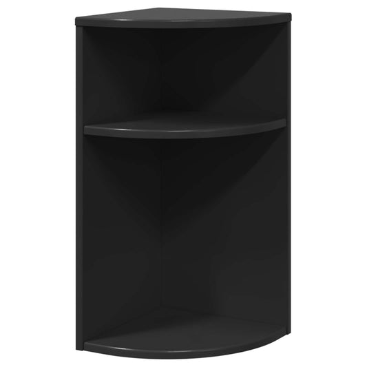 vidaXL End Table Black 29.6 x 29.6 x 60 cm Engineered Wood