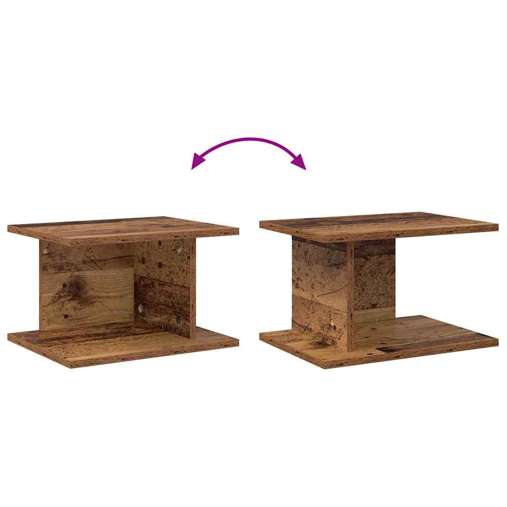 vidaXL Bedside Table 2 pcs Old Wood 40 x 30 x 25 cm Engineered Wood