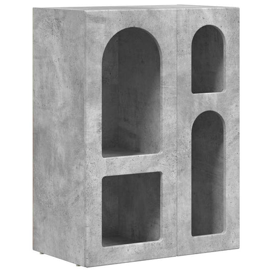 vidaXL Sideboard ELST Concrete Grey 59 x 35 x 80.5 cm Engineered Wood