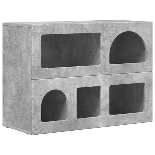 vidaXL Sideboard ELST Concrete Grey 80.5 x 35 x 59 cm Engineered Wood