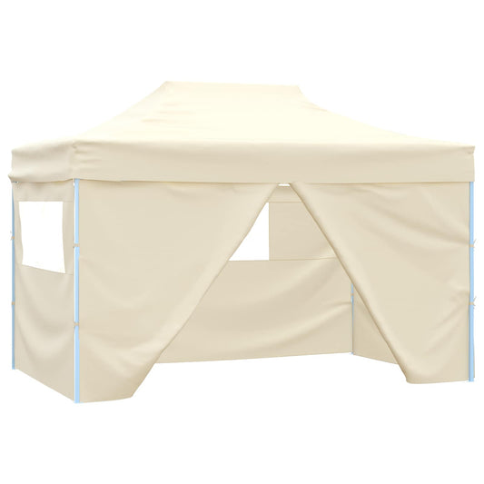 vidaXL Party Tent Folding Cream 280 x410 x 315 cm Oxford Fabric