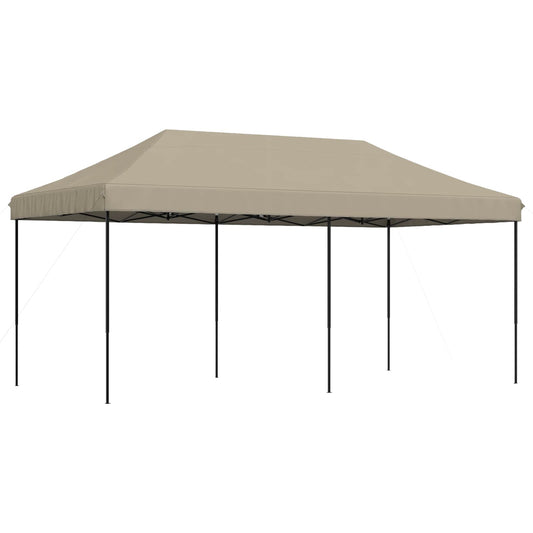 vidaXL Party Tent 292 x 580 x 315 cm Taupe Oxford Fabric