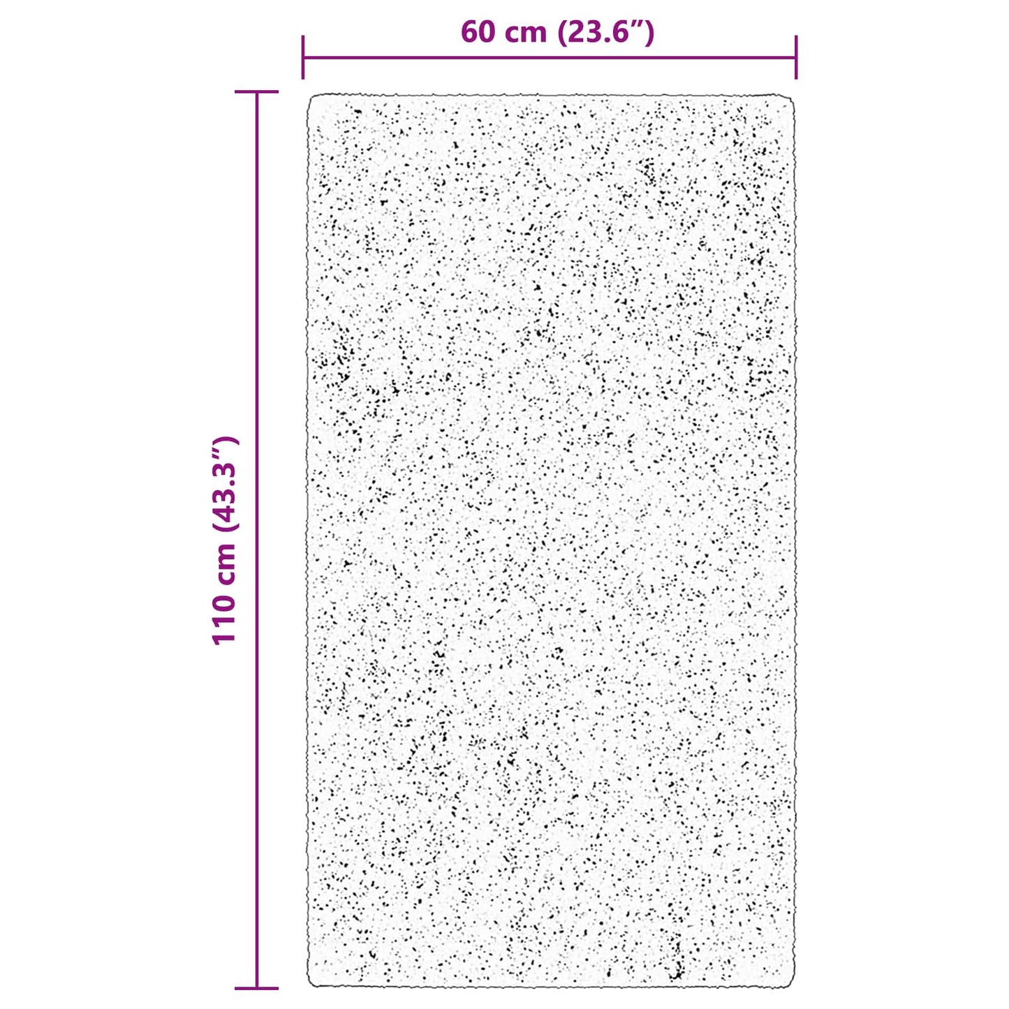 vidaXL Medium Pile Soft and Washable Rug HUARTE Brown 60 x 110 cm