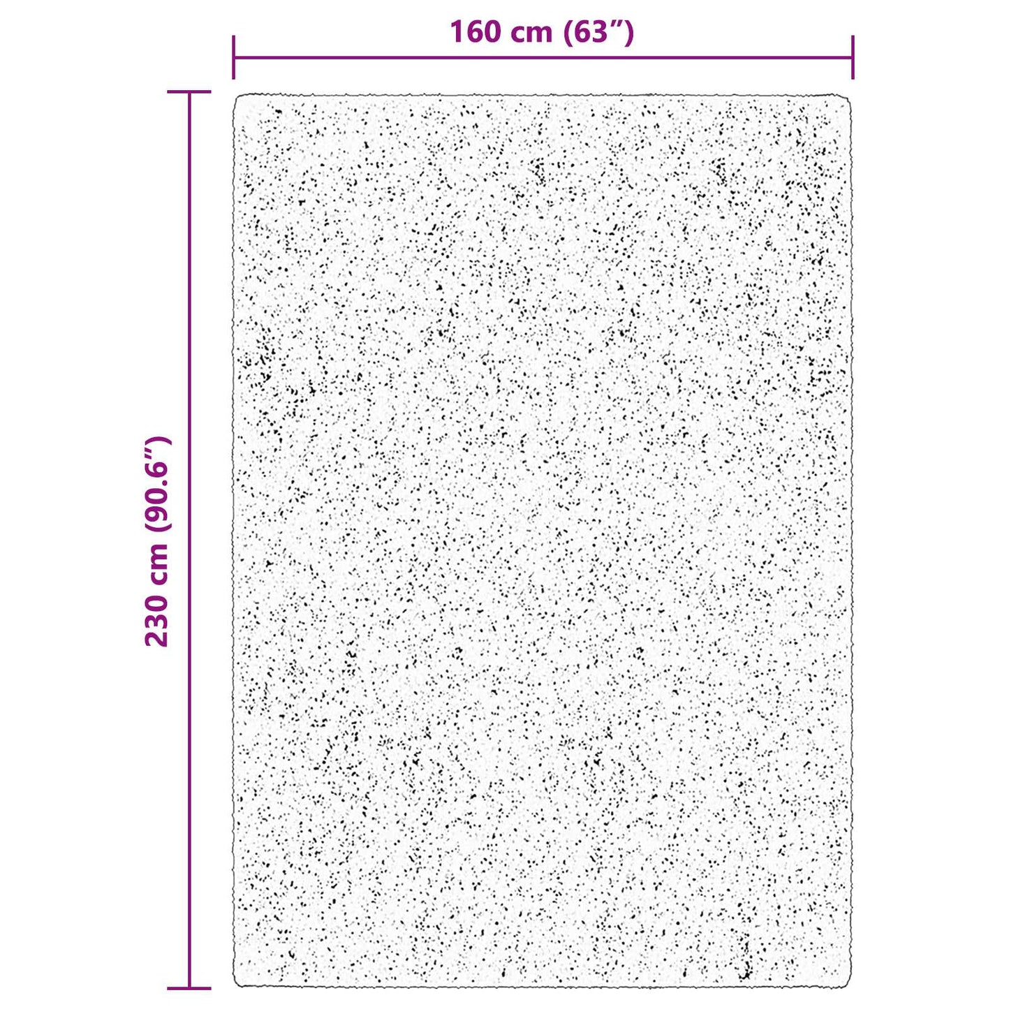 vidaXL Medium Pile Soft and Washable Rug HUARTE Brown 230 x 160 cm