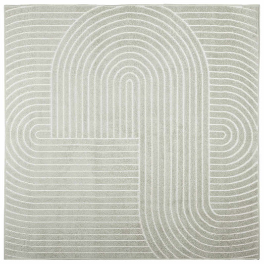 vidaXL Area Rugs Square PALMERAS Green 240 x 240 cm Polyester