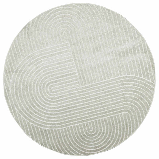 vidaXL Area Rugs Round PALMERAS Green Ø 200 CM Polyester