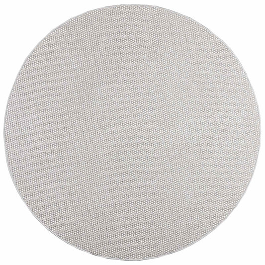vidaXL Area Rugs Round LUGO Cream and Grey Ø 160 CM Polyester
