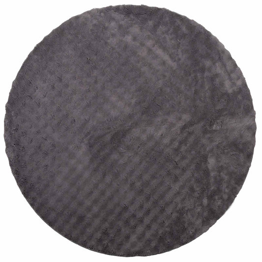 vidaXL Area Rugs Round SIROLO Anthracite Ø 200 CM Polyester