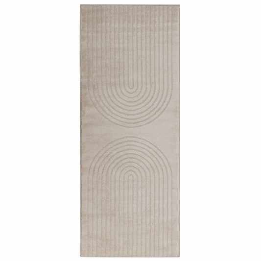 vidaXL Area Rugs Rectangular GALATI Beige 200 x 80 cm Polyester