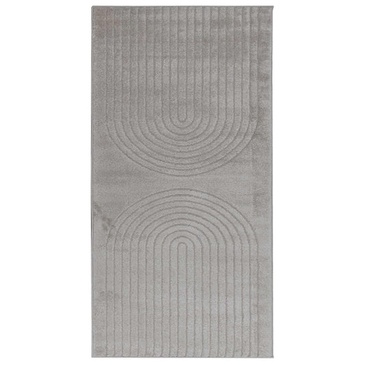 vidaXL Area Rugs Rectangular GALATI Grey 150 x 80 cm Polyester