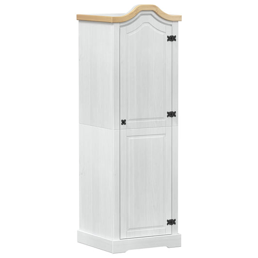 vidaXL Wardrobes with Shelf White 55 x 52 x 170 cm Solid Pine Wood
