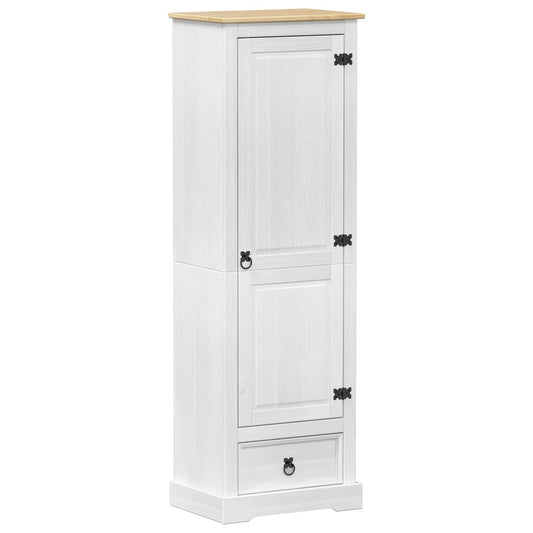 vidaXL Wardrobes with Drawer White 55 x 38 x 170 cm Solid Pine Wood