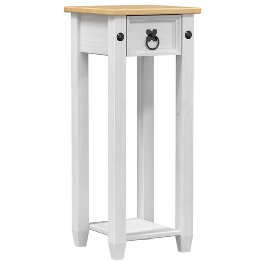 vidaXL Plant Stand White 30 x 30x 73 cm Solid Pine Wood
