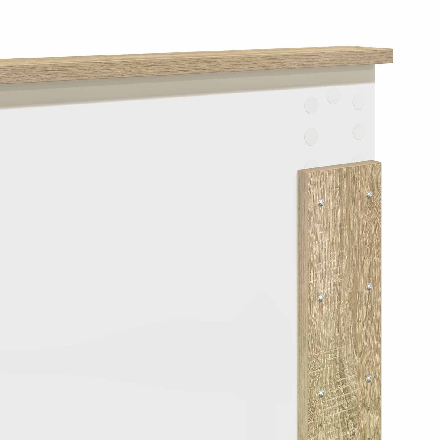 vidaXL Bed Frame Sonoma Oak 140 x 200 cm Engineered Wood