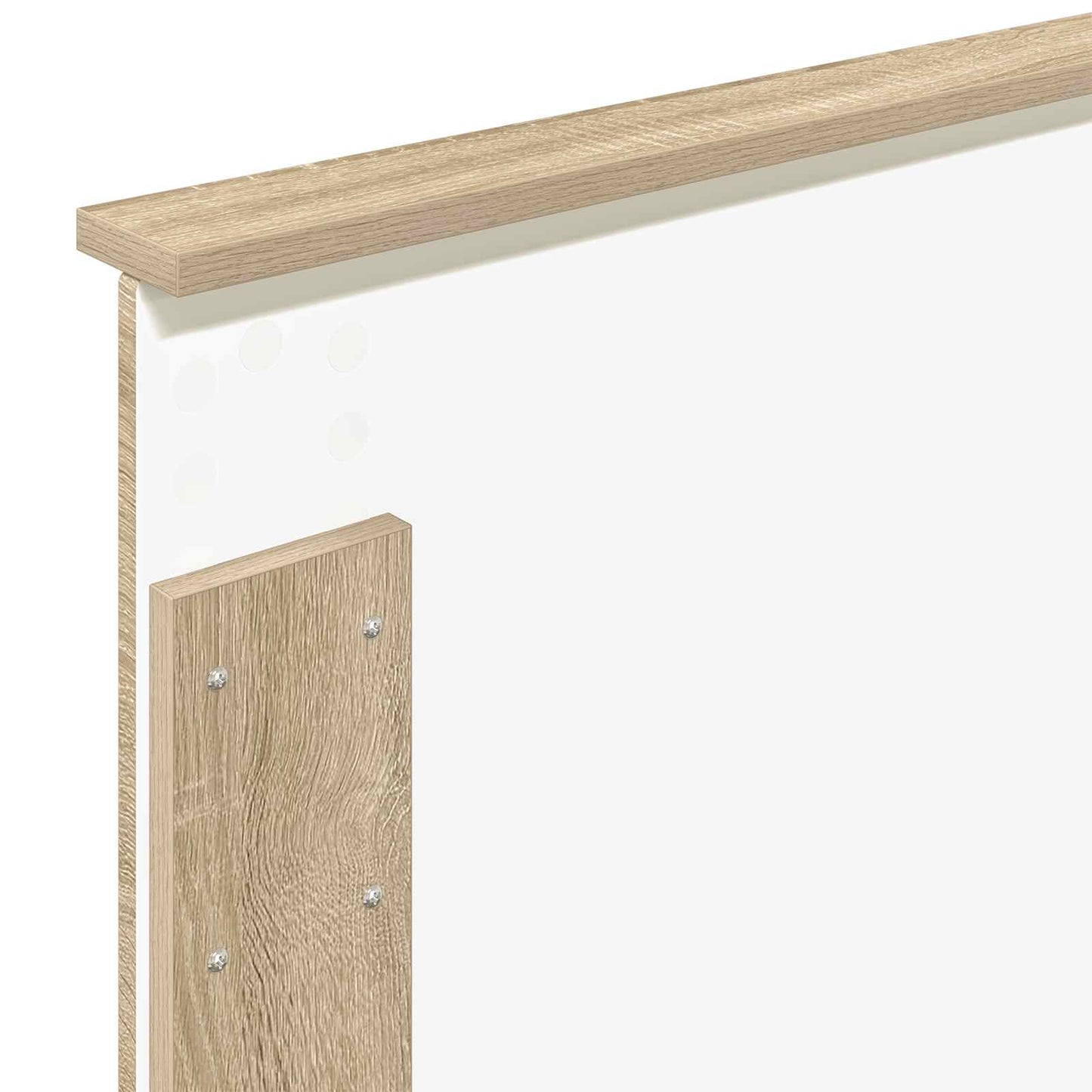 vidaXL Bed Frame with Headboard Sonoma Oak 75 x 190 cm Engineered Wood