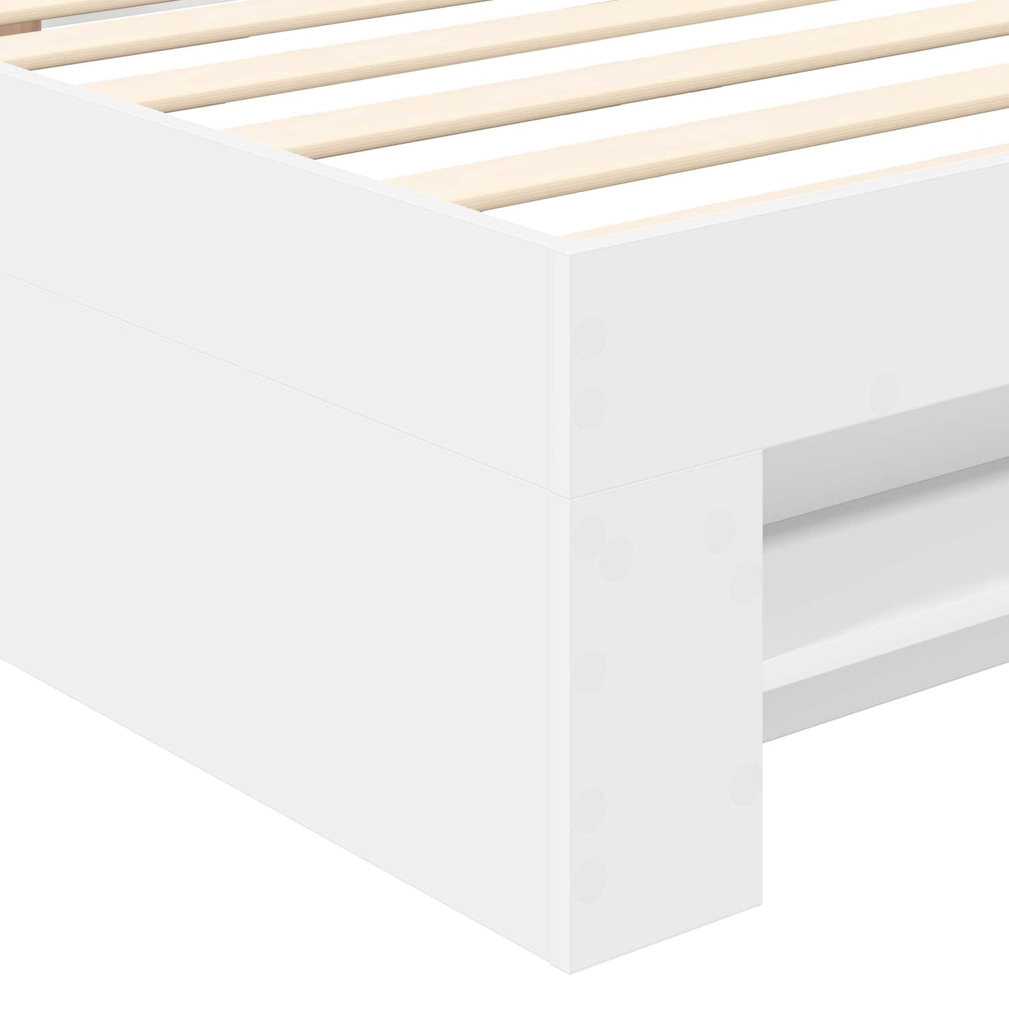 vidaXL Bed Frame with Headboard White 80 x 200 cm Engineered Wood
