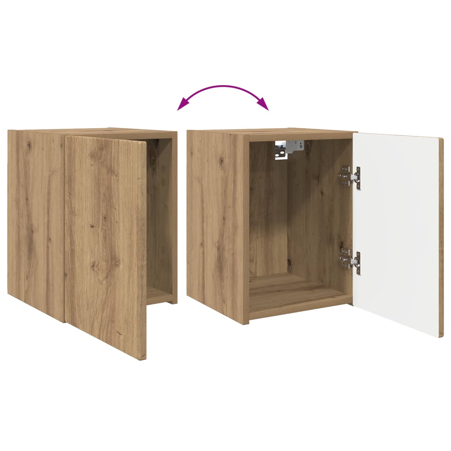 vidaXL TV Cabinet Set 4 pcs Artisan Oak Engineered Wood