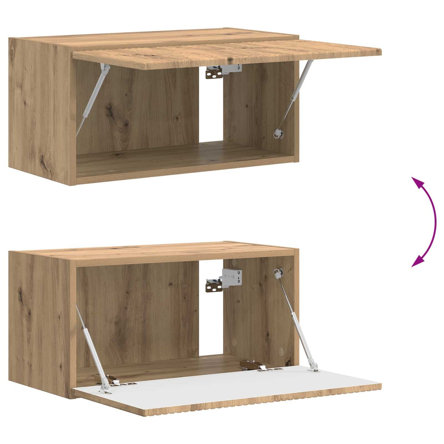 vidaXL TV Cabinet Set 4 pcs Artisan Oak Engineered Wood