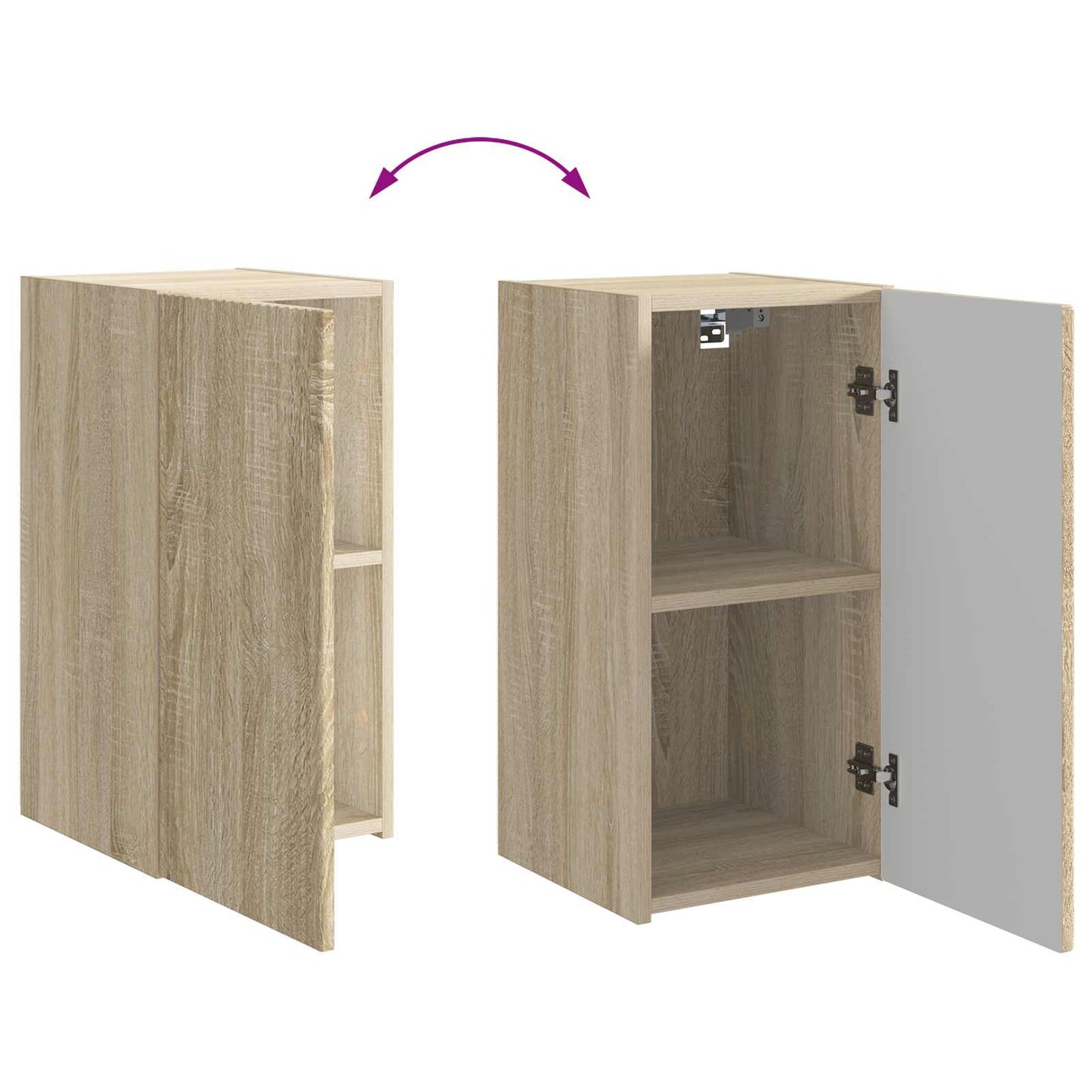 vidaXL TV Cabinet Set 6 pcs Sonoma Oak Engineered Wood