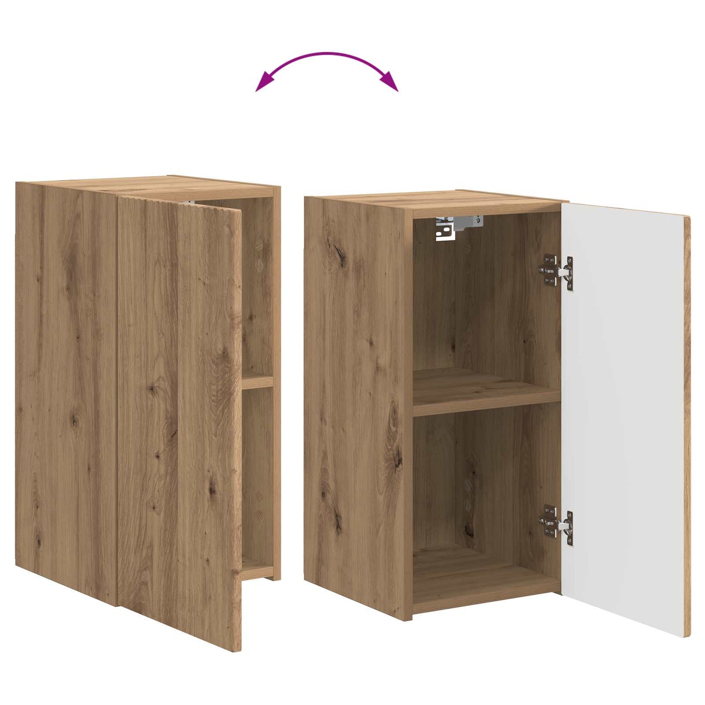 vidaXL TV Cabinet Set 5 pcs Artisan Oak Engineered Wood