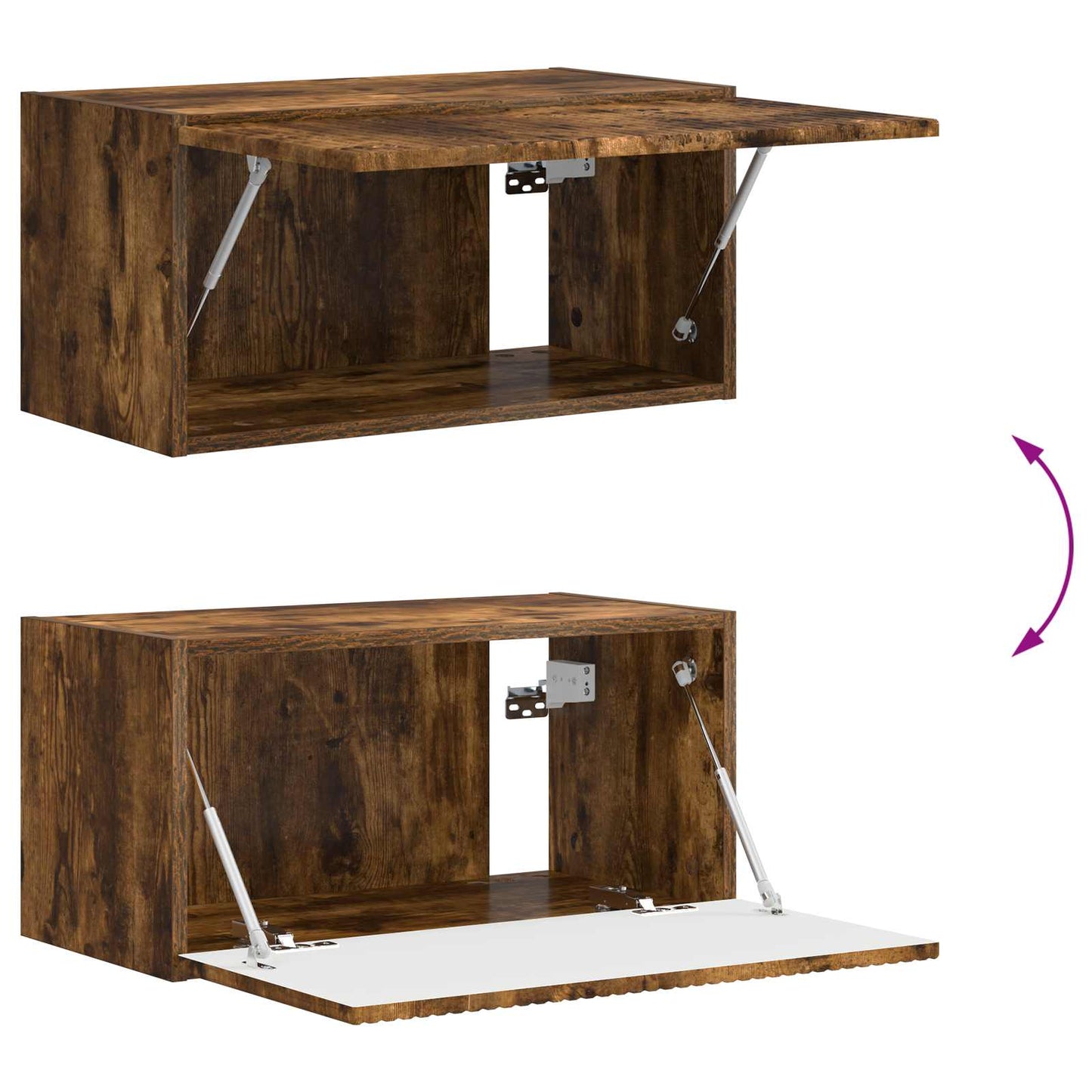 vidaXL TV Cabinet Set 5 pcs Smoked Oak Engineered Wood