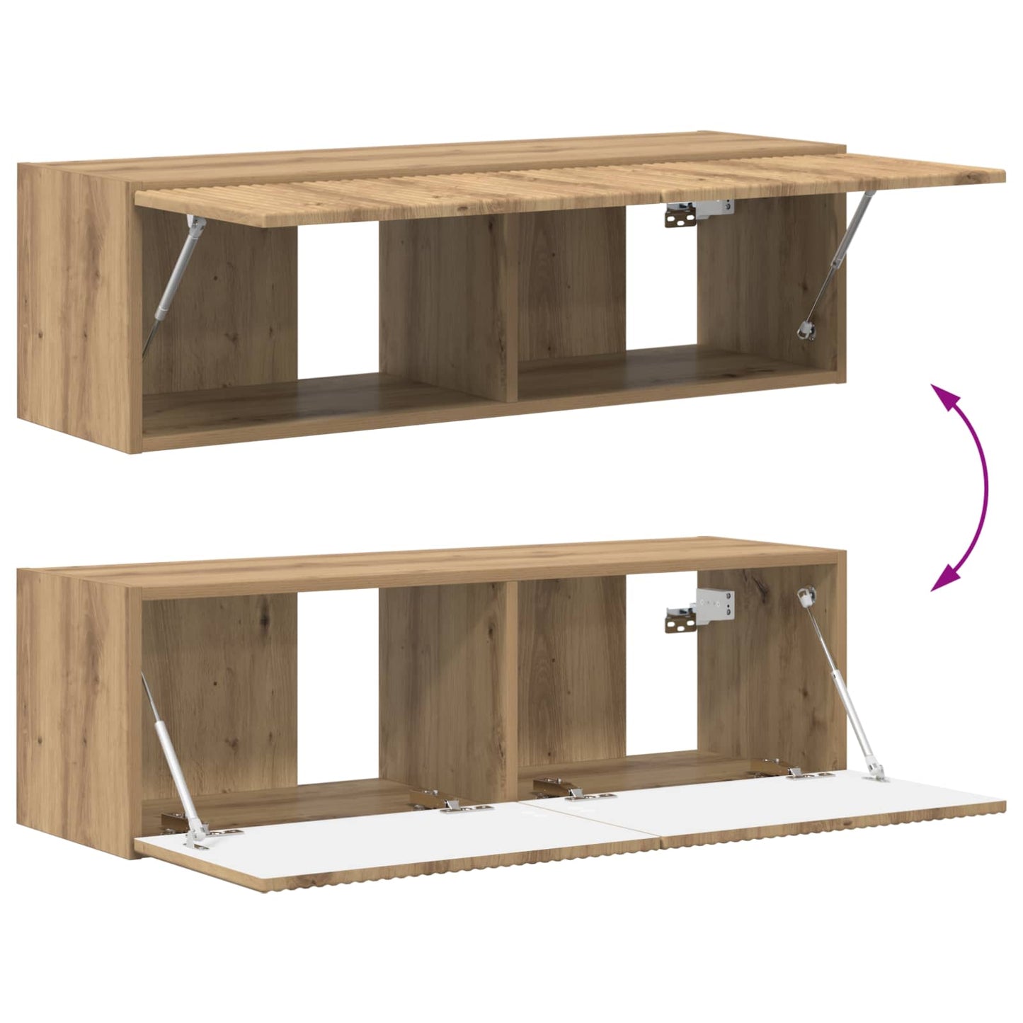 vidaXL TV Cabinet 5 pcs Artisan Oak