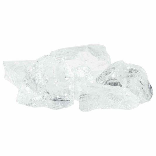 vidaXL Garden Stones White 12 cm Glass