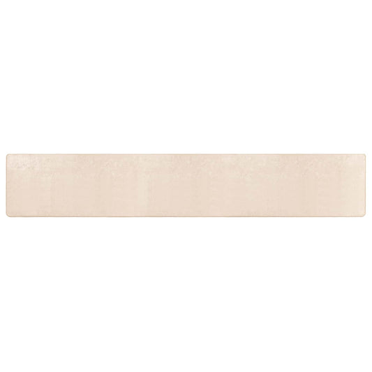 vidaXL Rug Runner MARSA Cream 50 x 450 cm Polyester and PVC