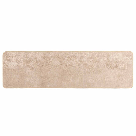 vidaXL Rug Runner MARSA Beige 50 x 200 cm Polyester and PVC