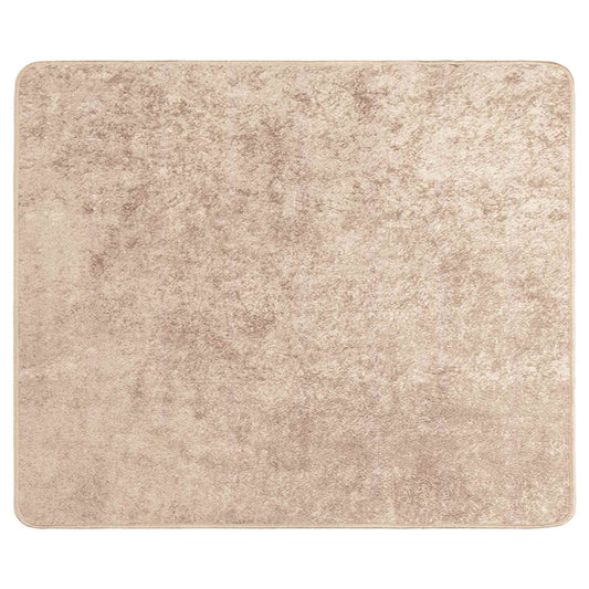 vidaXL Rug Runner MARSA Beige 80 x 100 cm Polyester and PVC