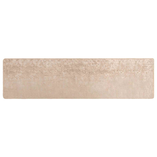 vidaXL Rug Runner MARSA Beige 80 x 300 cm Polyester and PVC