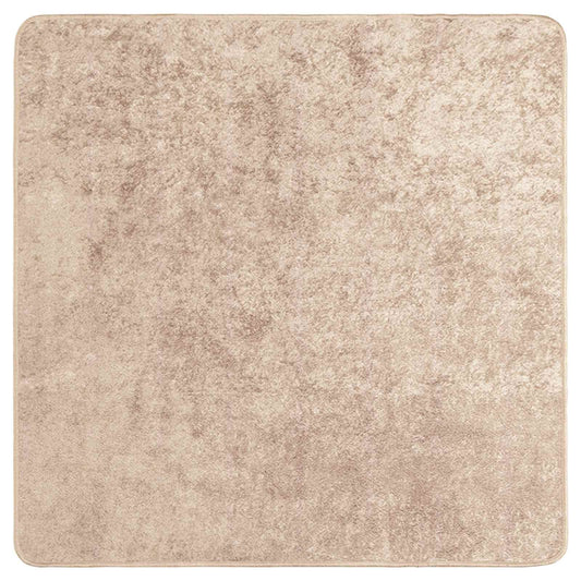 vidaXL Rug Runner MARSA Beige 100 x 100 cm Polyester and PVC