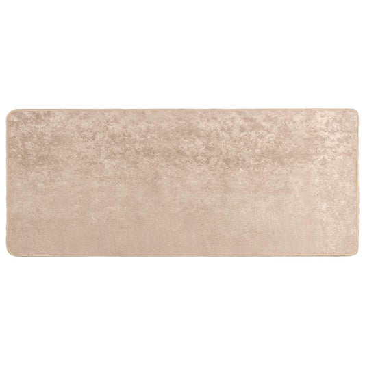 vidaXL Rug Runner MARSA Beige 100 x 200 cm Polyester and PVC