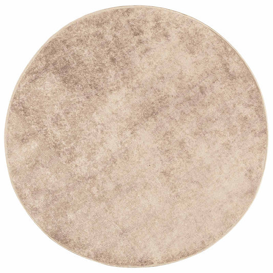 vidaXL Rug Runner MARSA Beige 120 x 120 cm Polyester and PVC