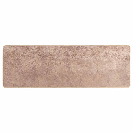 vidaXL Rug Runner MARSA Sand 50 x 150 cm Polyester and PVC