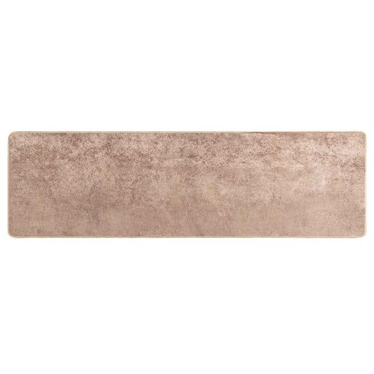 vidaXL Rug Runner MARSA Sand 50 x 200 cm Polyester and PVC