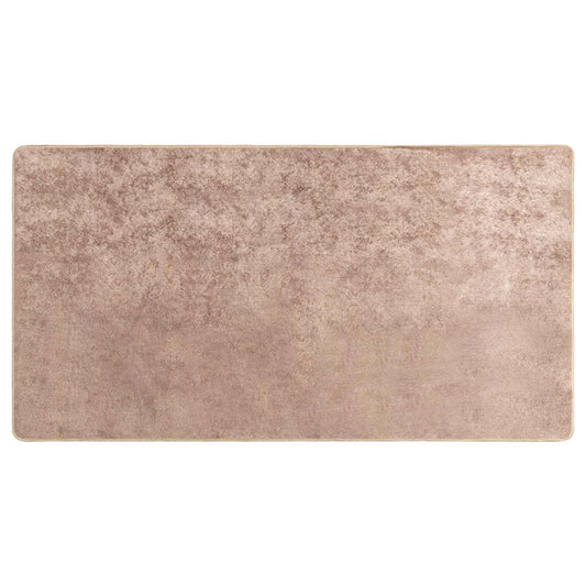 vidaXL Rug Runner MARSA Sand 80 x 150 cm Polyester and PVC