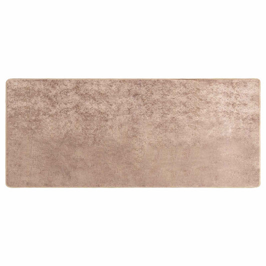 vidaXL Rug Runner MARSA Sand 100 x 200 cm Polyester and PVC