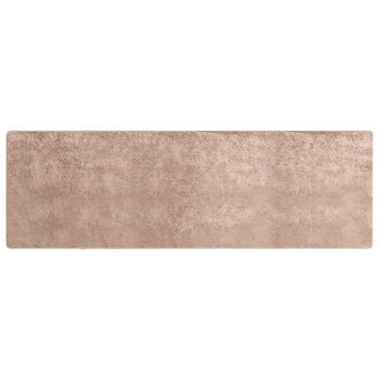 vidaXL Rug Runner MARSA Sand 100 x 300 cm Polyester and PVC